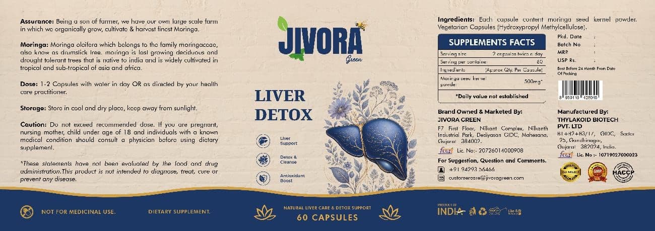 Jivora Green Liver Detox packaging view 2
