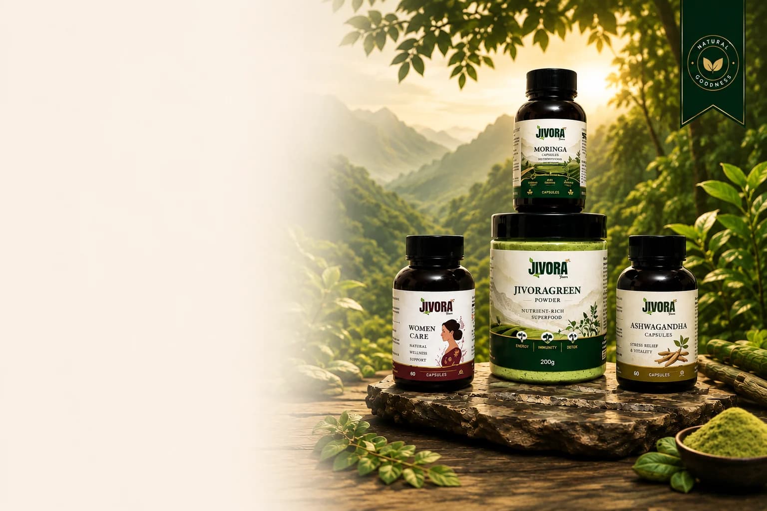 Jivora Green Natural Moringa Farmland