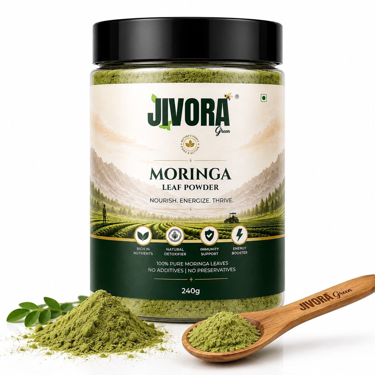 Jivora Green Moringa Powder
